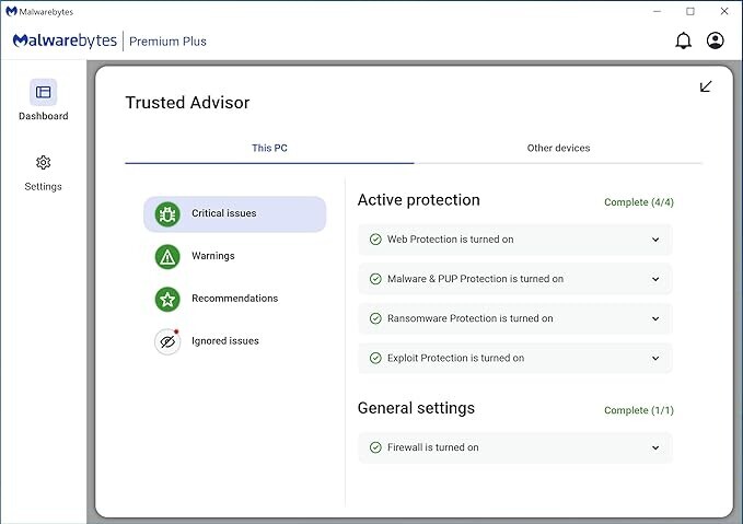Malwarebytes Premium + Privacy VPN bundle | 1 Year, 4 Devices | Windows, Mac OS, Android, Apple iOS, Chrome [Online Code]