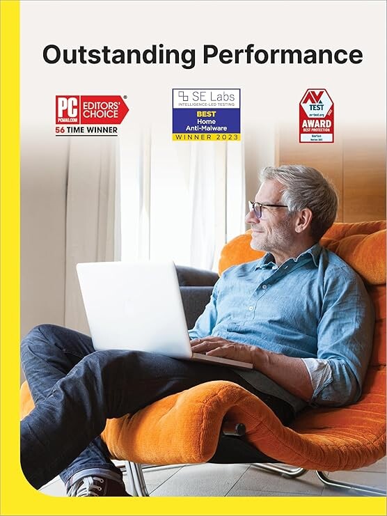 Norton 360 Deluxe 2025, Antivirus software for 3 Devices with Auto Renewal