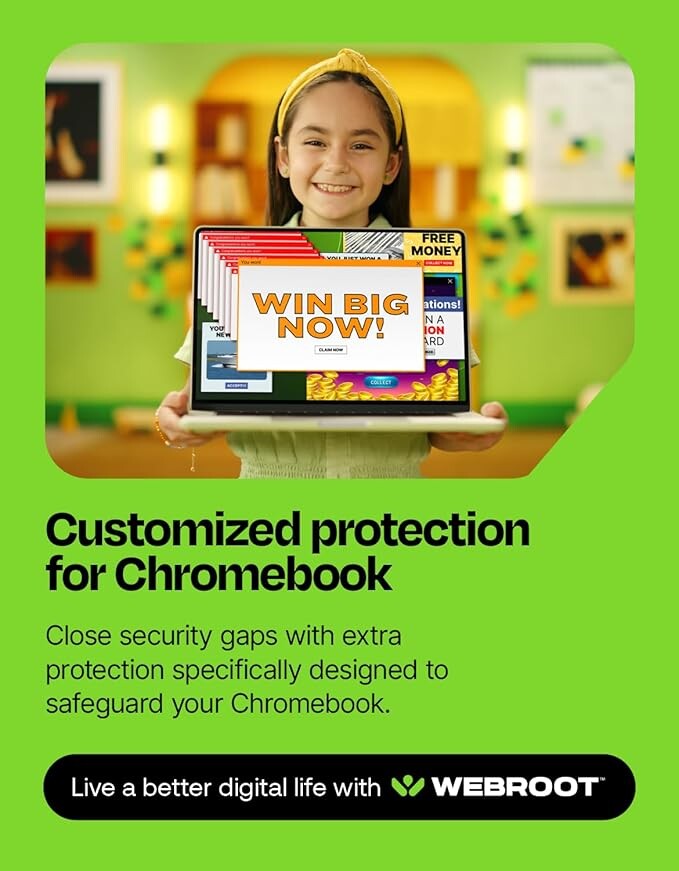 Webroot Internet Security Complete | Antivirus Software 2025 | 5 Device | 2 Year Download for PC/Mac/Chromebook/Android/IOS + Password Manager, Performance Optimizer & Cloud Backup
